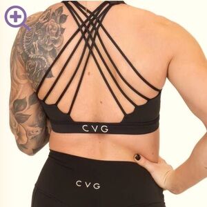 CVG Black Butterfly Back Bra